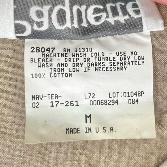 Vintage 90s Brown Floral Striped Short Sleeve Collared Button Down Shirt size M - Picture 3 of 11